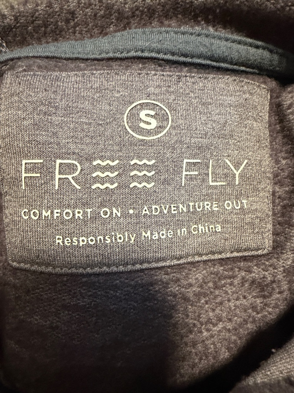 Free Fly Apparel Men's Heather Gray Lightweight Hooded Pullover - Picture 3 of 3